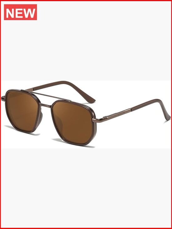 Polarized Square Aviator Sunglasses UV400 Protection Tangle Free Driving main image 7